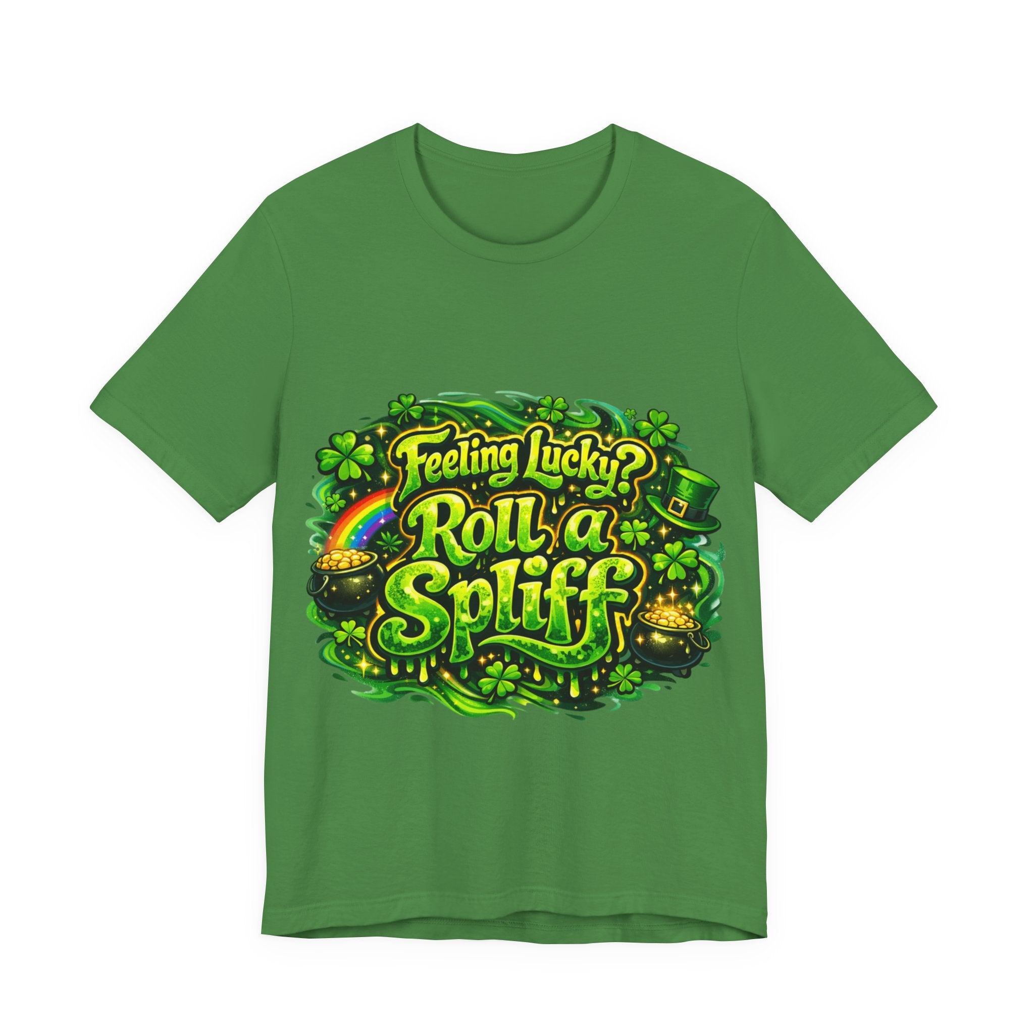 Feeling Lucky? Roll a Spliff - St Paddy's T-Shirt