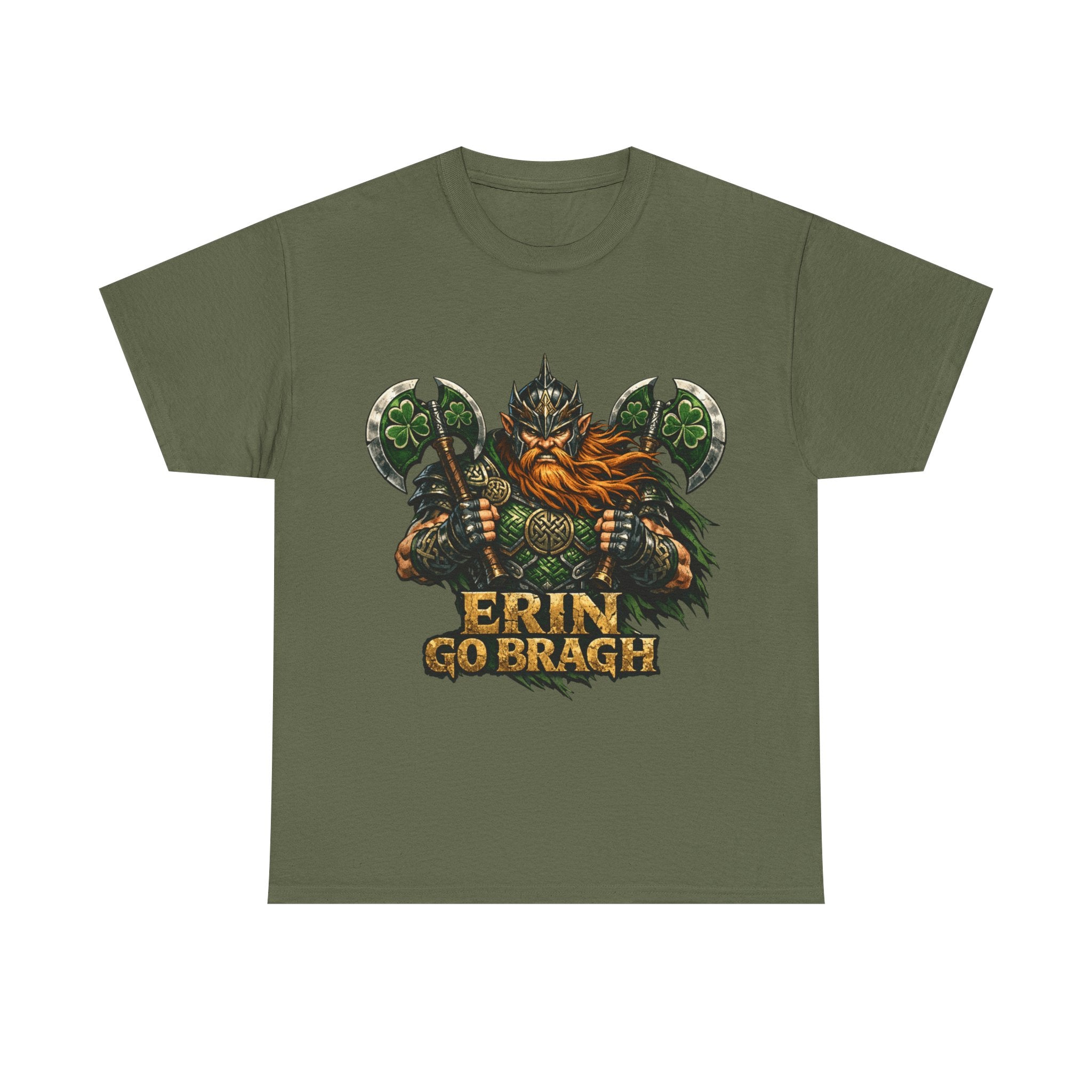Erin Go Bragh Warrior with 2 Axes - Celtic Tee