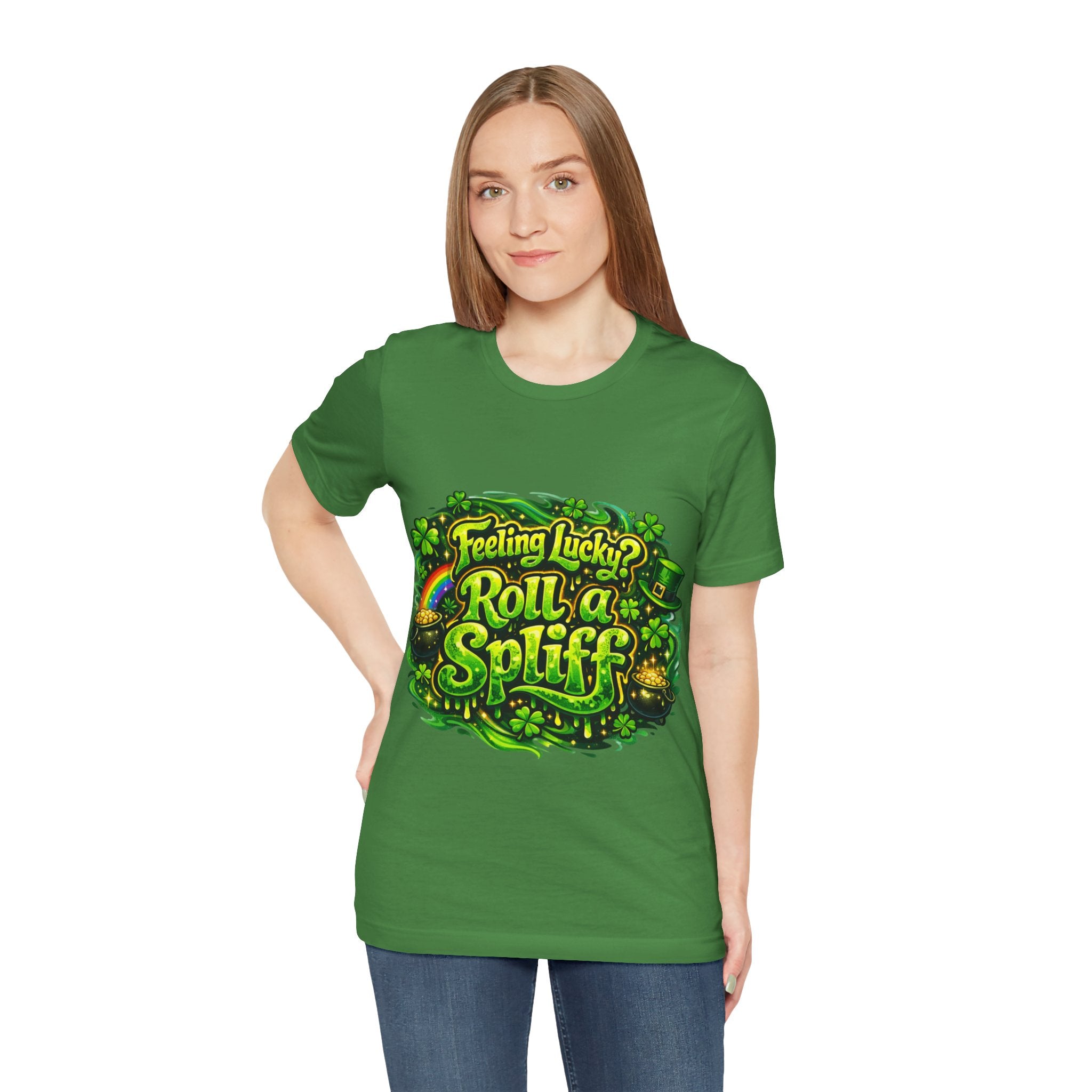 Feeling Lucky? Roll a Spliff - St Paddy's T-Shirt