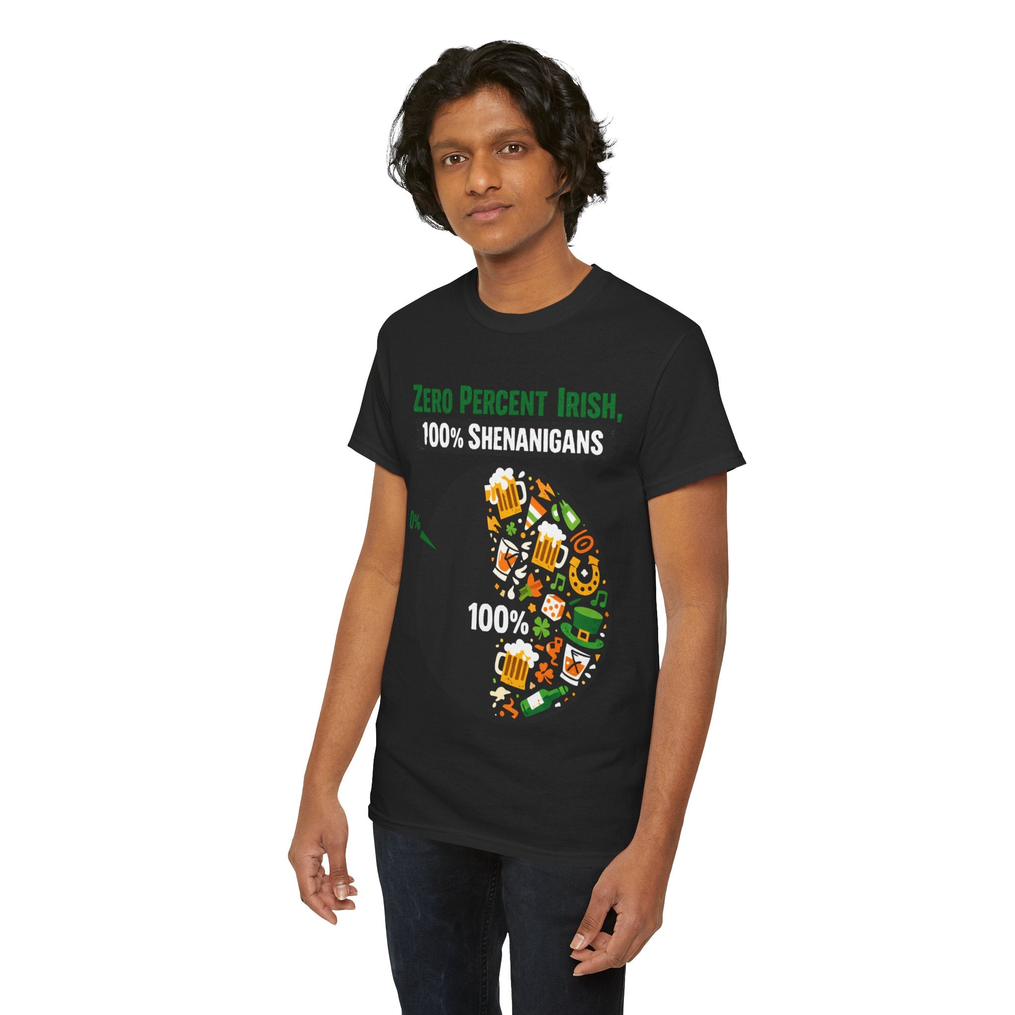 Zero Percent Irish, 100% Shenanigans - St Paddy's Tee