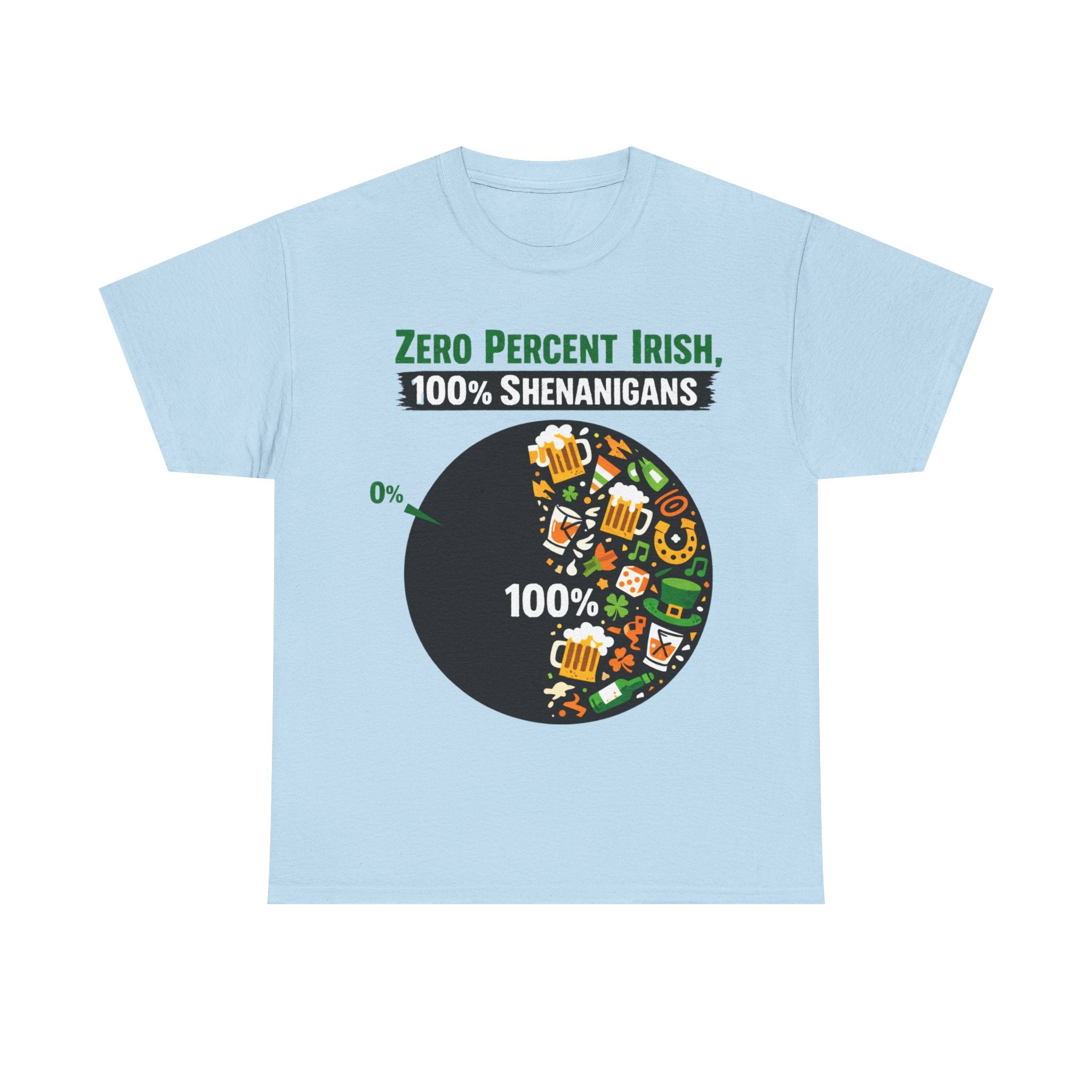 Zero Percent Irish, 100% Shenanigans - St Paddy's Tee