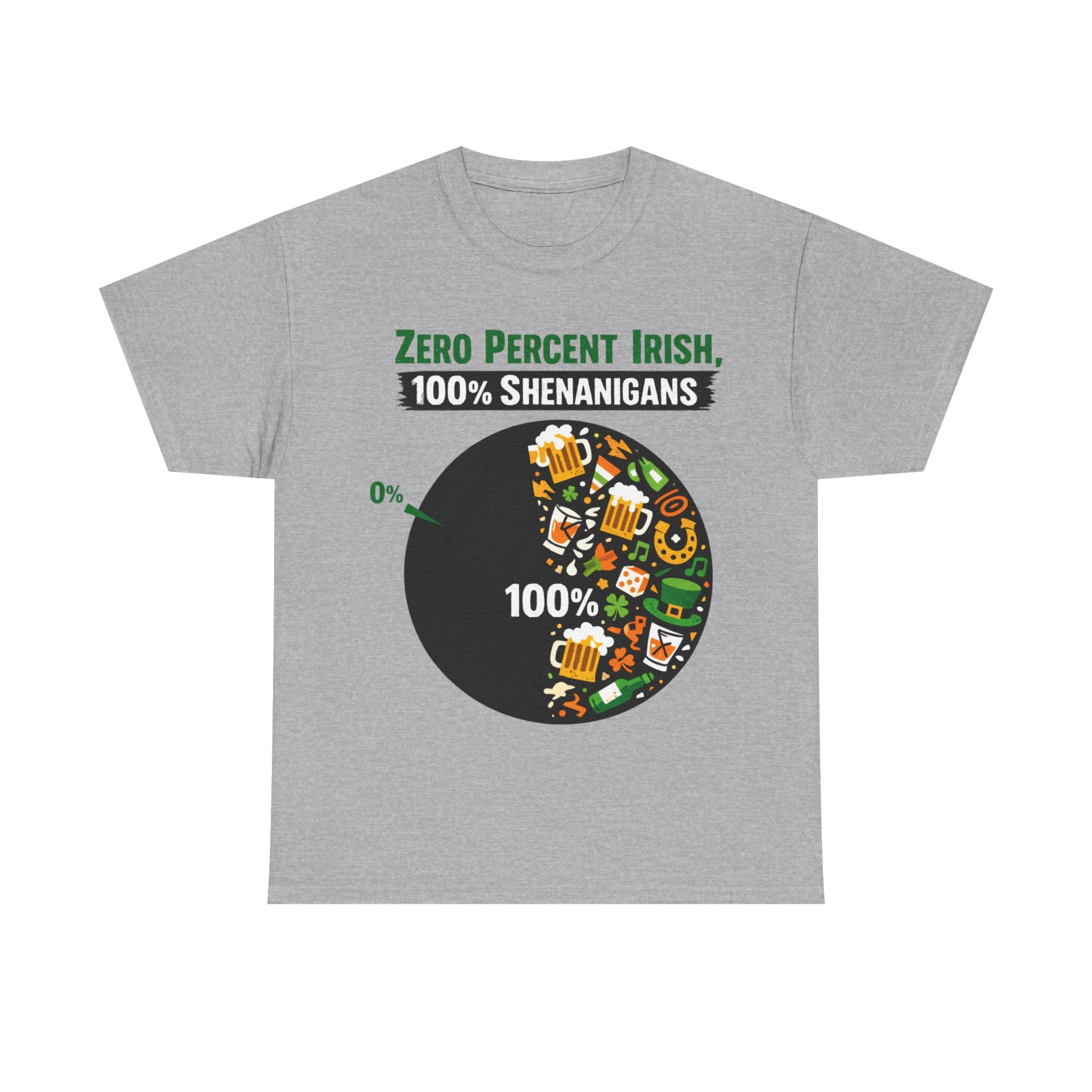 Zero Percent Irish, 100% Shenanigans - St Paddy's Tee
