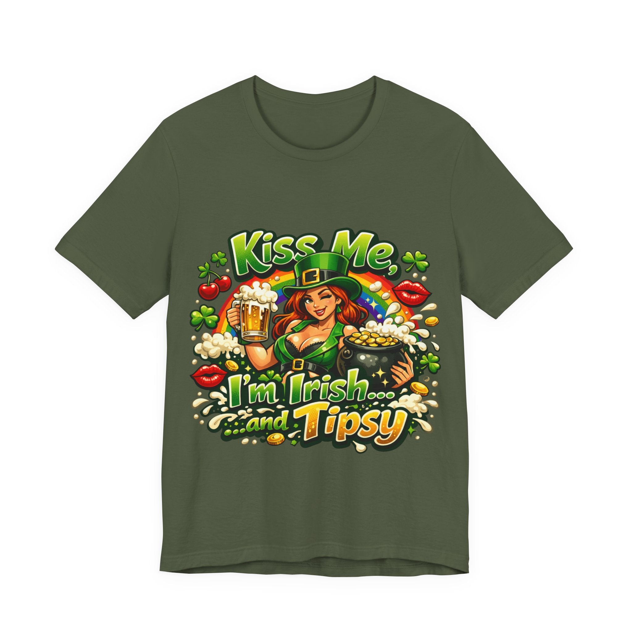 "Kiss Me I'm Irish and Tipsy" - St Paddy's T-Shirt