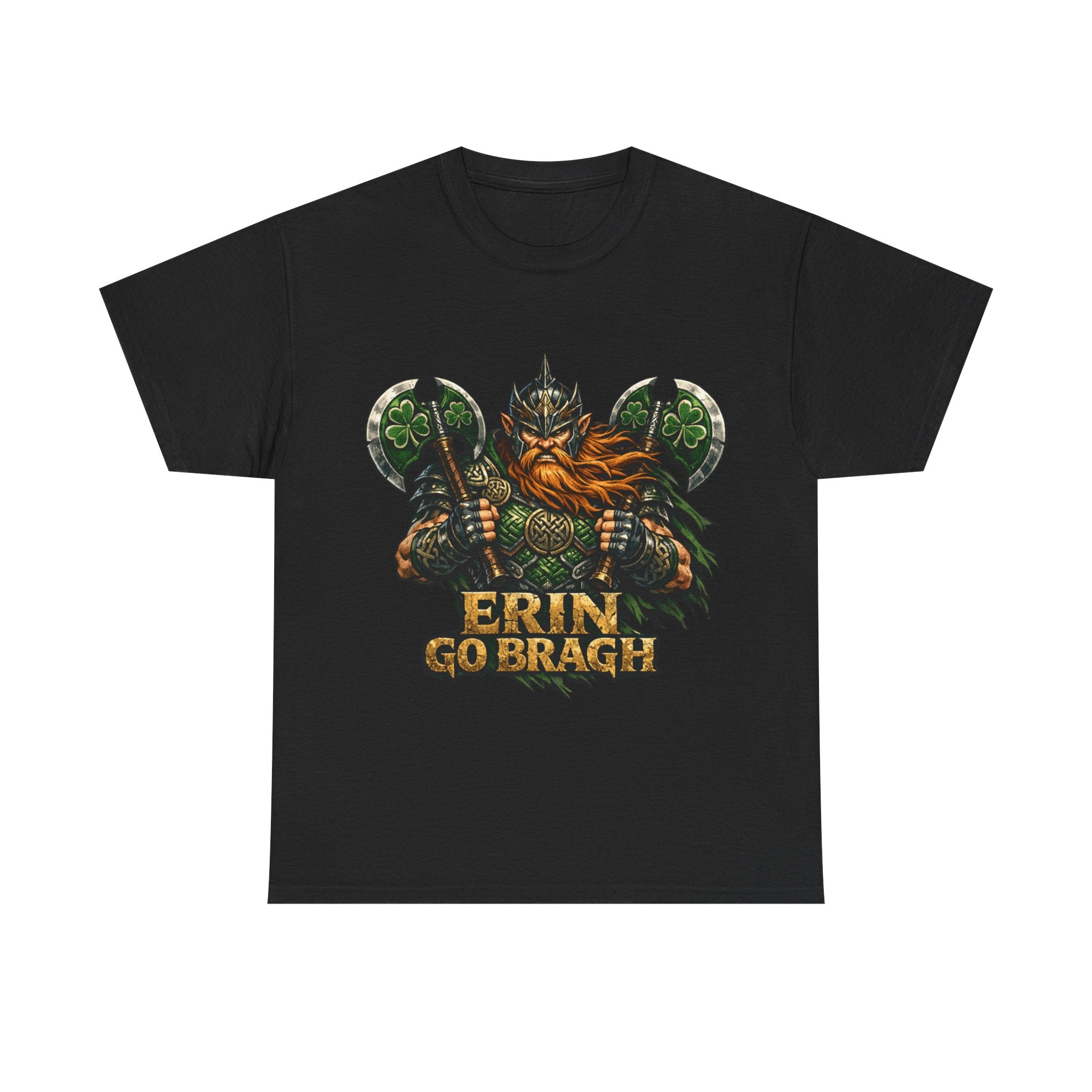 Erin Go Bragh Warrior with 2 Axes - Celtic Tee