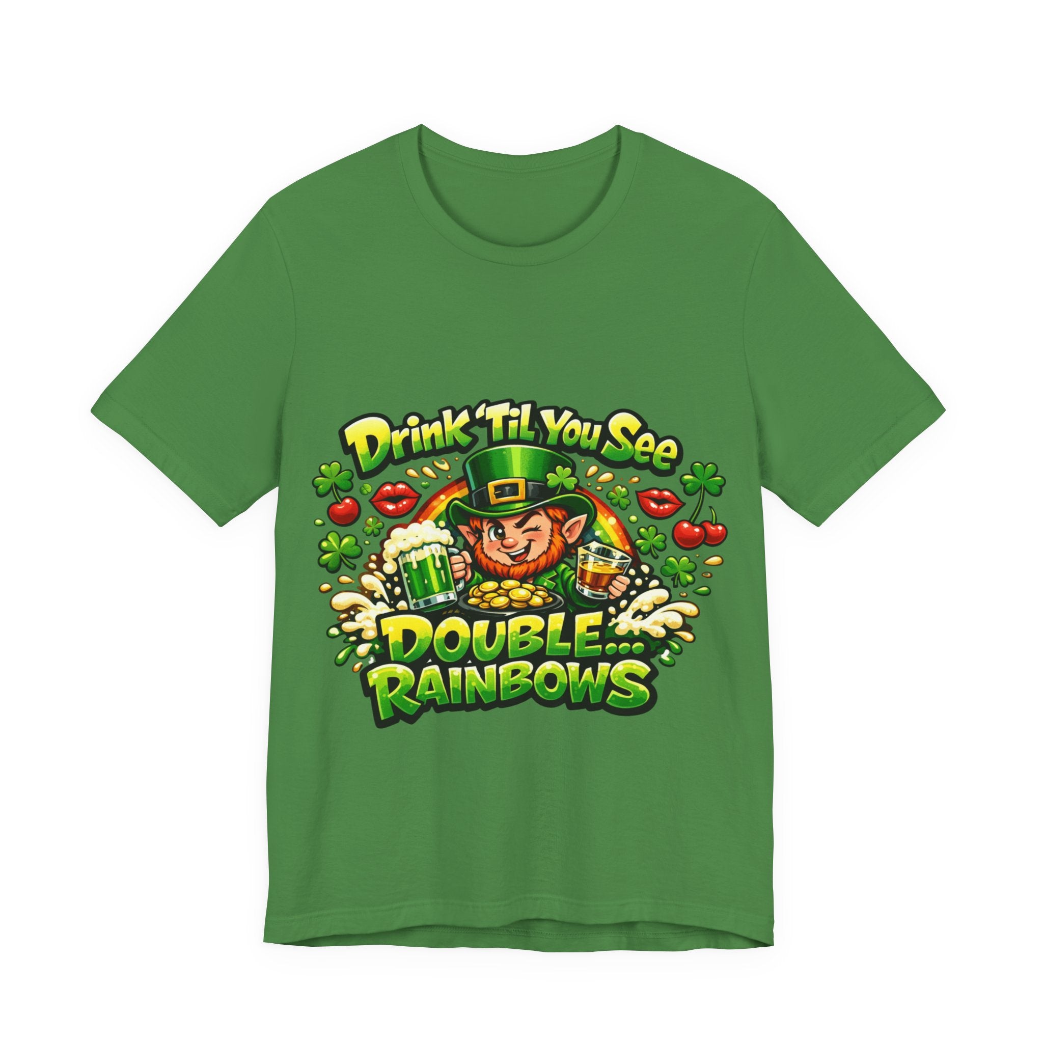 Drink Till You See Double Rainbows - St Paddy's T-Shirt
