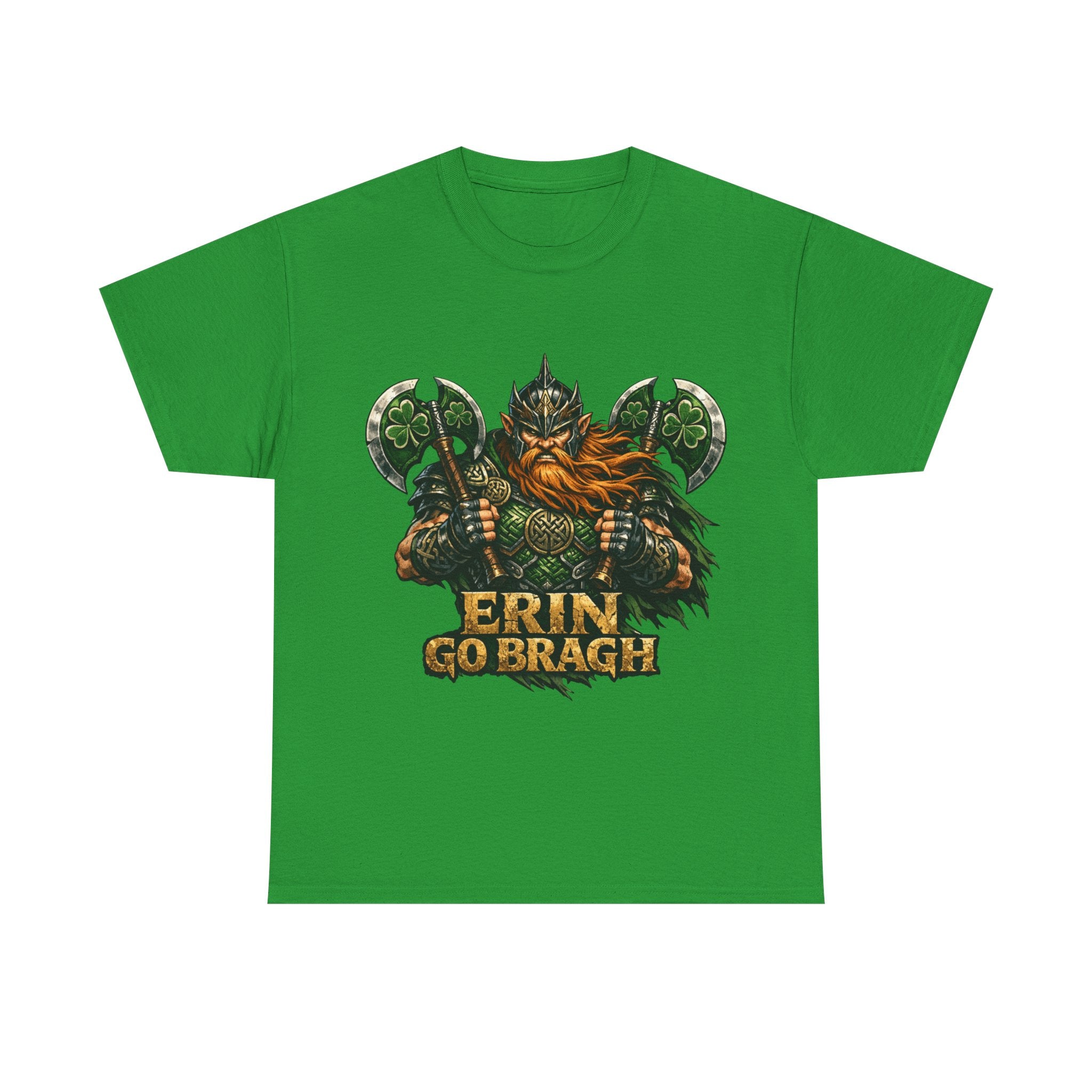 Erin Go Bragh Warrior with 2 Axes - Celtic Tee