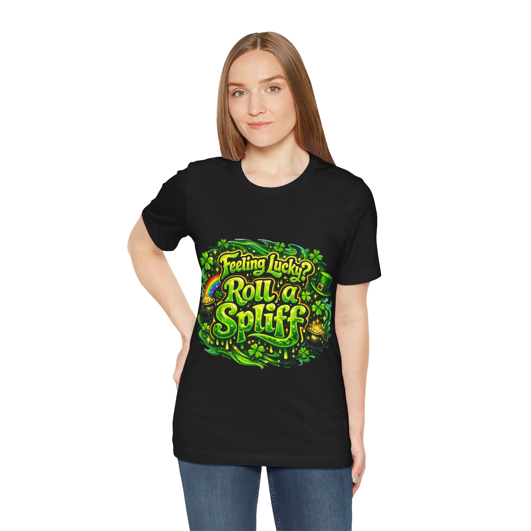 Feeling Lucky? Roll a Spliff - St Paddy's T-Shirt