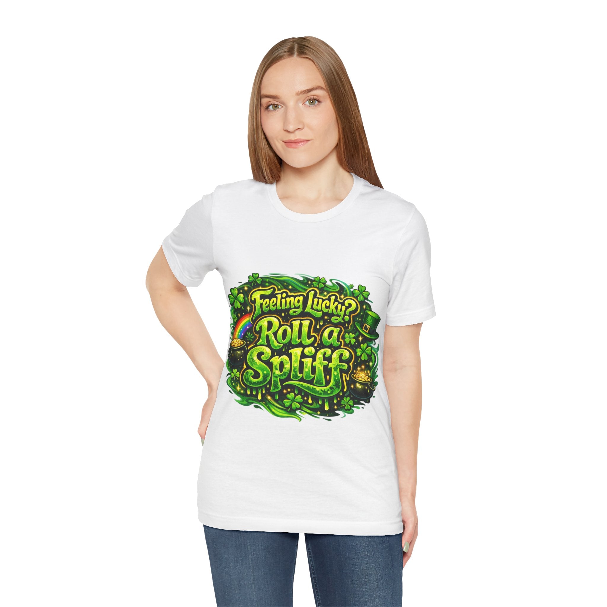 Feeling Lucky? Roll a Spliff - St Paddy's T-Shirt