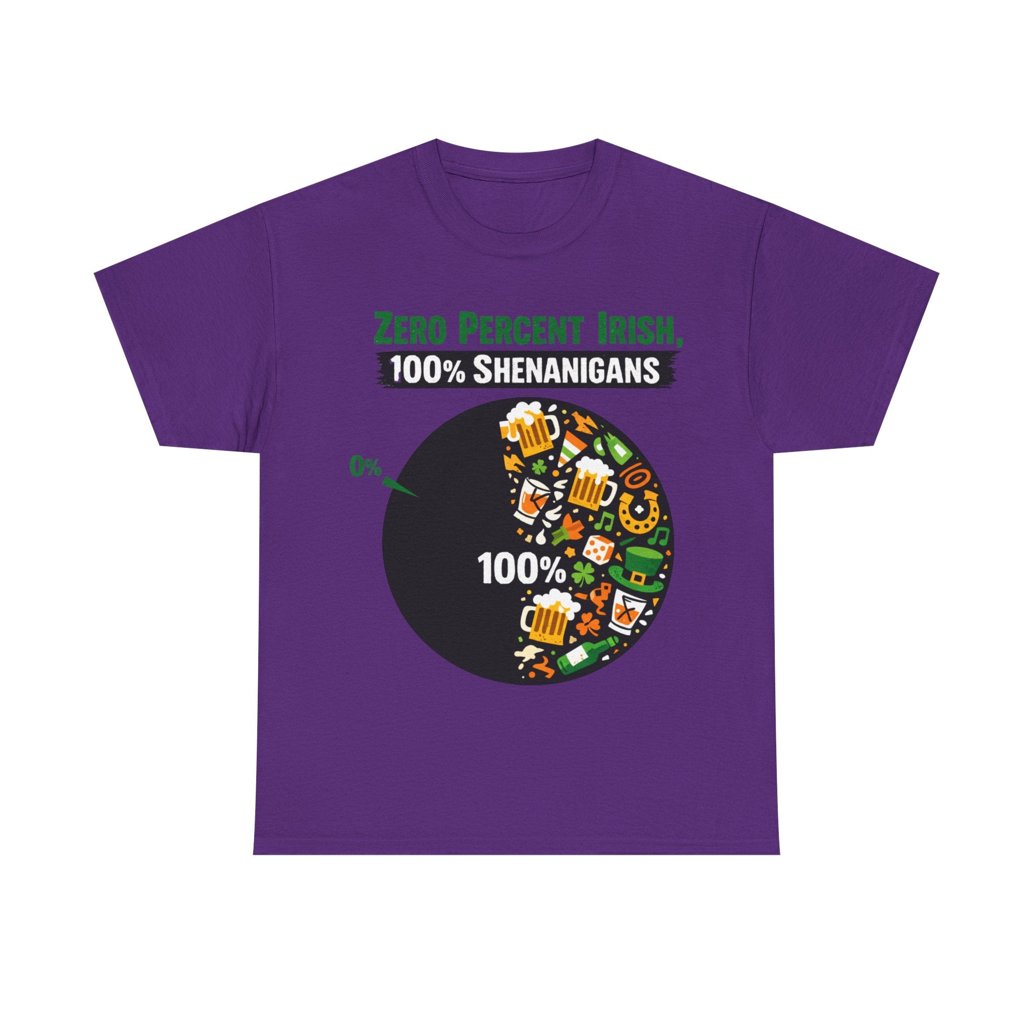 Zero Percent Irish, 100% Shenanigans - St Paddy's Tee