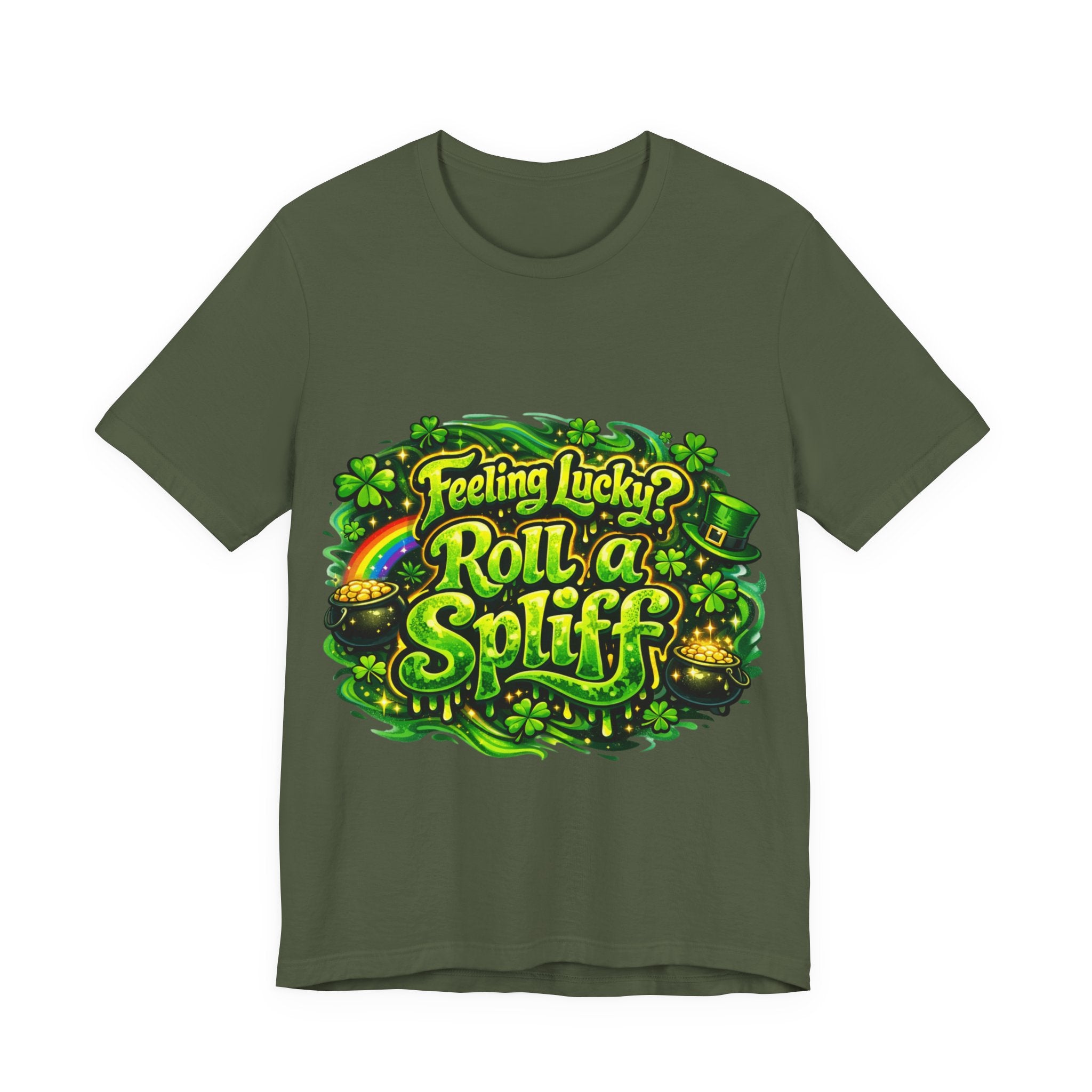 Feeling Lucky? Roll a Spliff - St Paddy's T-Shirt