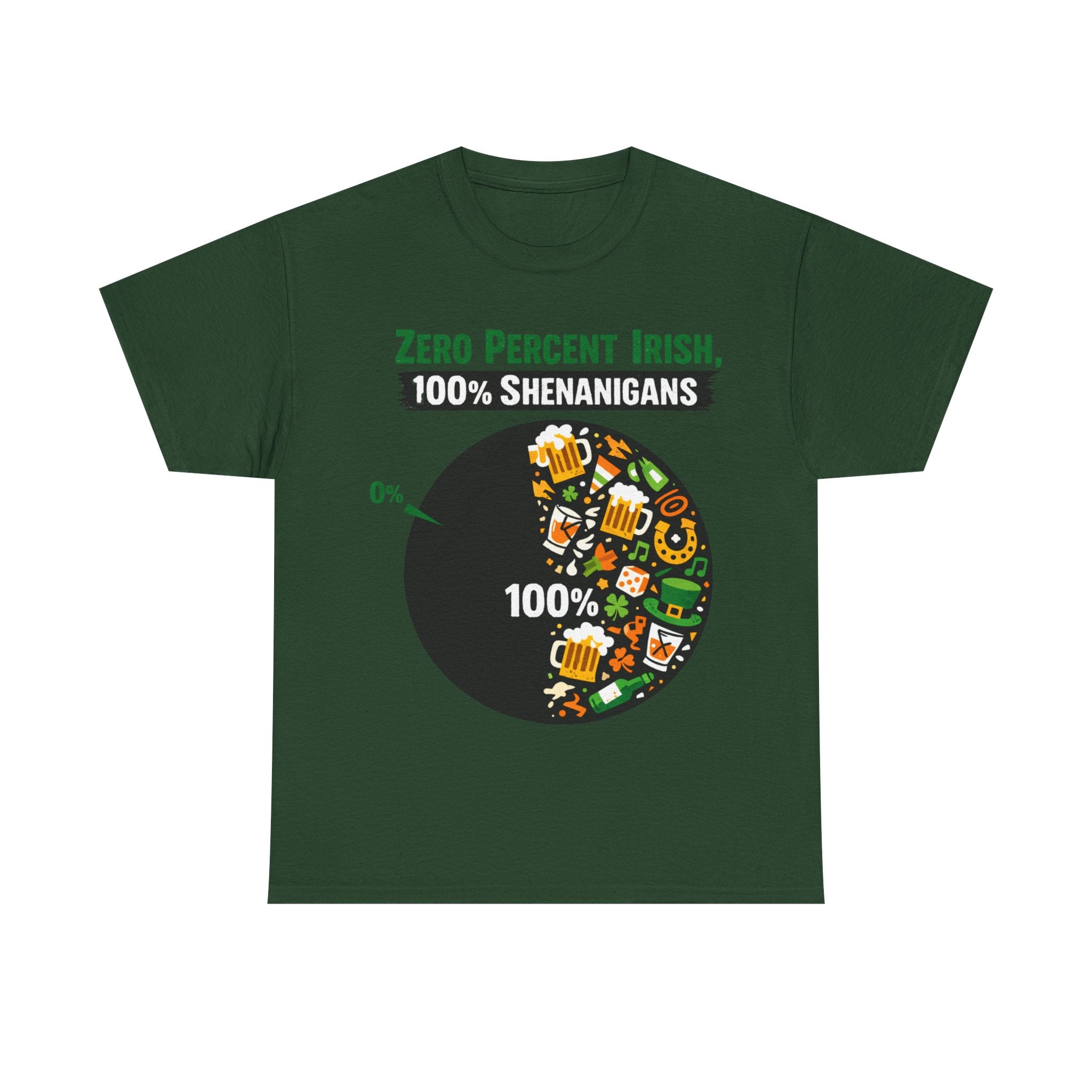 Zero Percent Irish, 100% Shenanigans - St Paddy's Tee