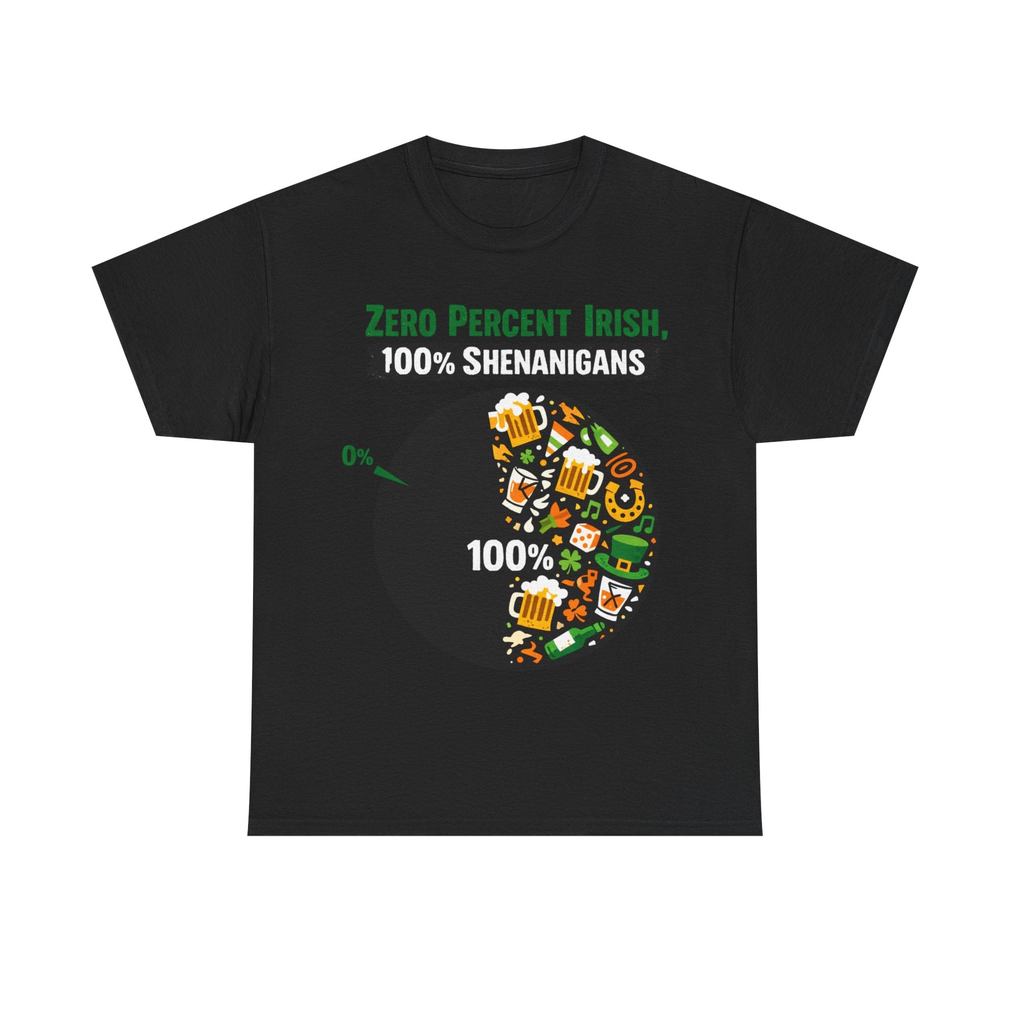 Zero Percent Irish, 100% Shenanigans - St Paddy's Tee