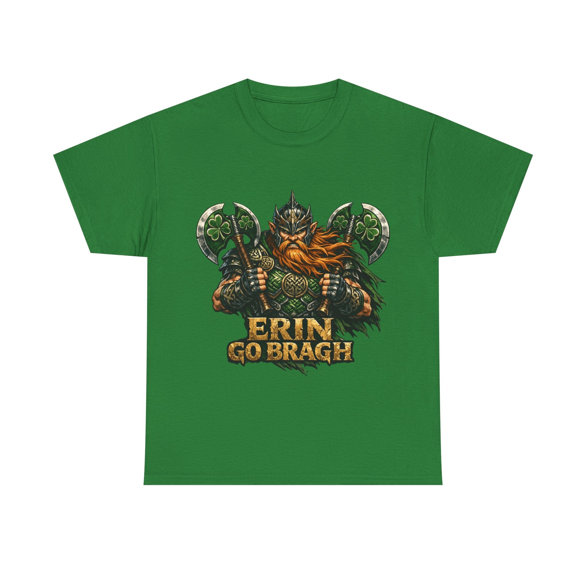 Erin Go Bragh Warrior with 2 Axes - Celtic Tee
