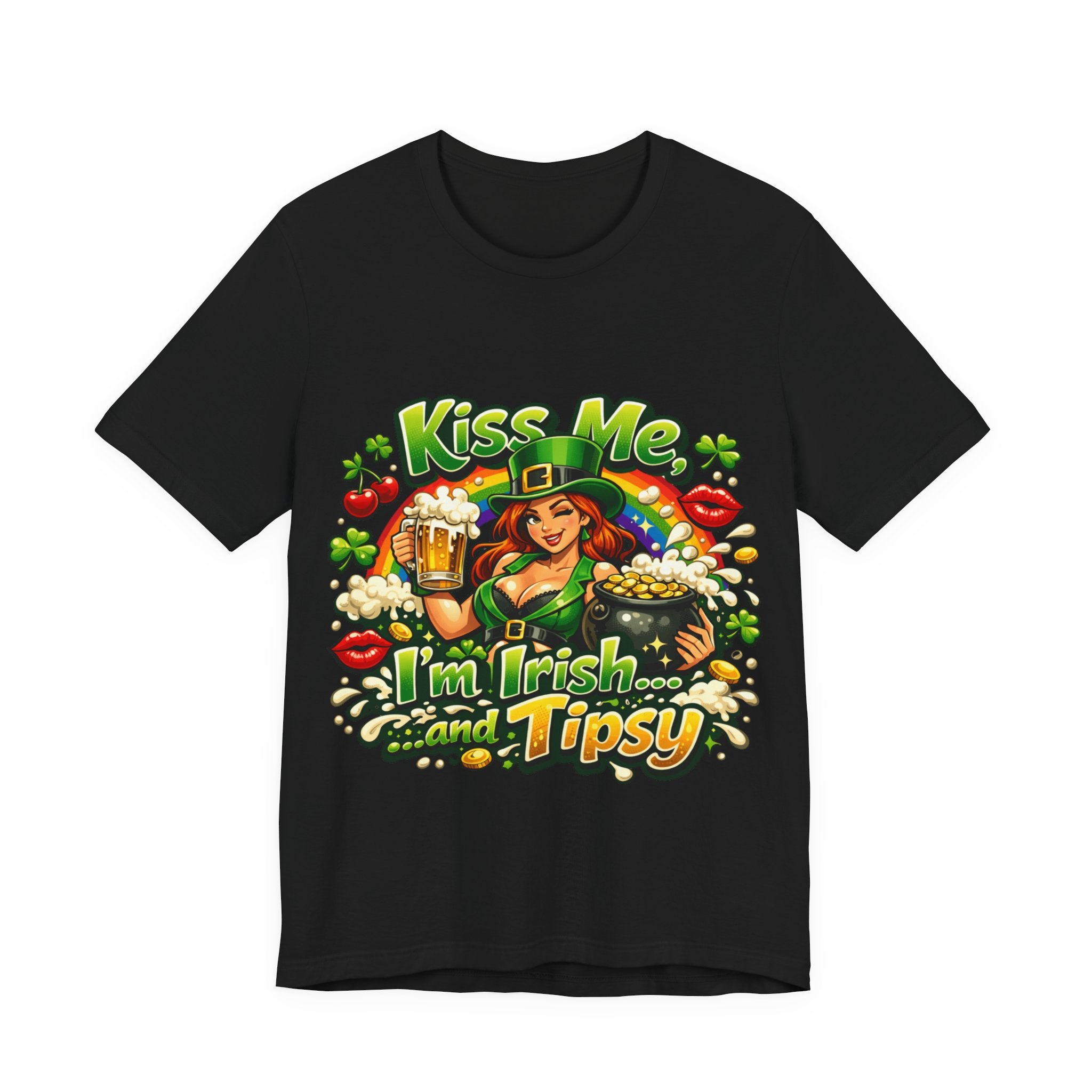 "Kiss Me I'm Irish and Tipsy" - St Paddy's T-Shirt