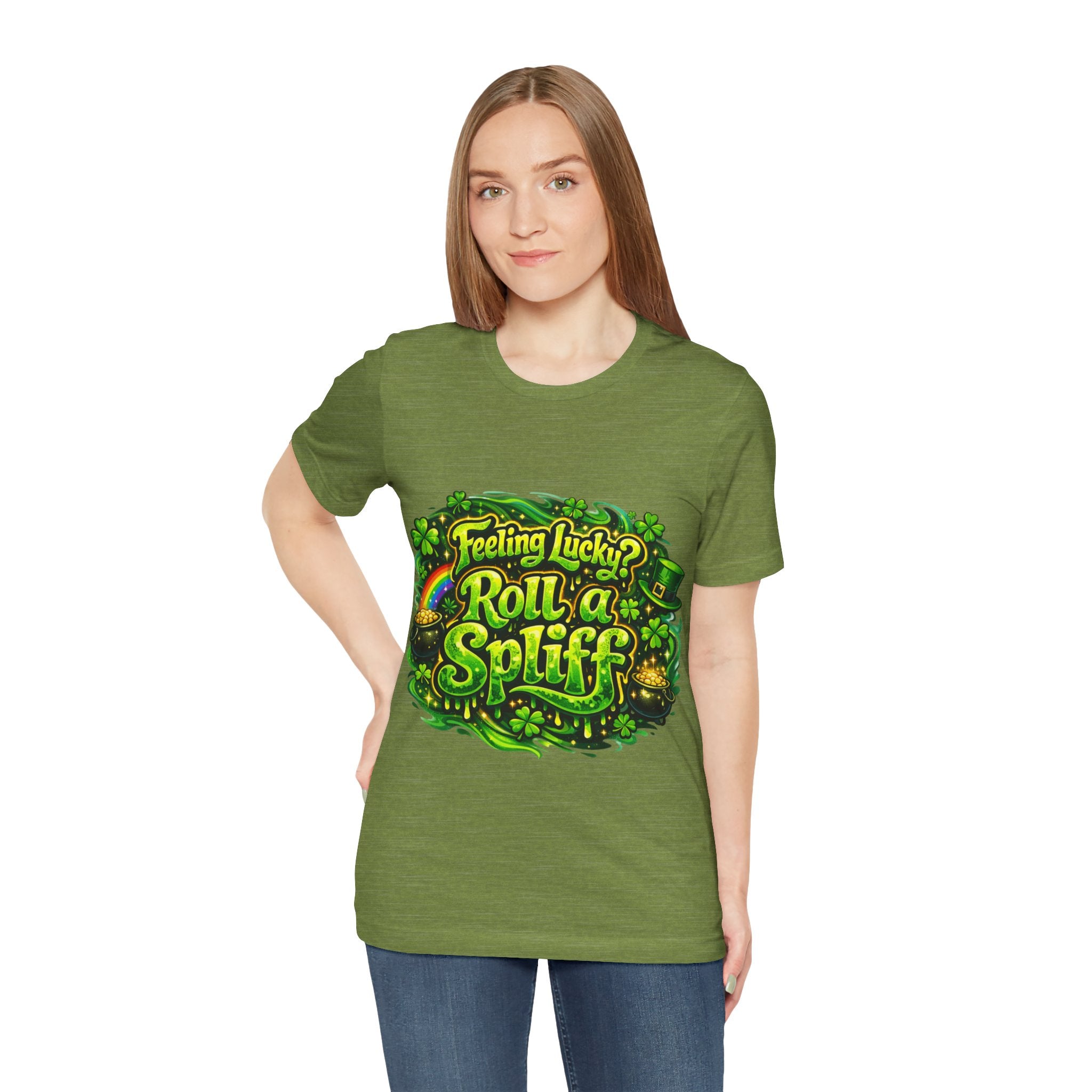 Feeling Lucky? Roll a Spliff - St Paddy's T-Shirt