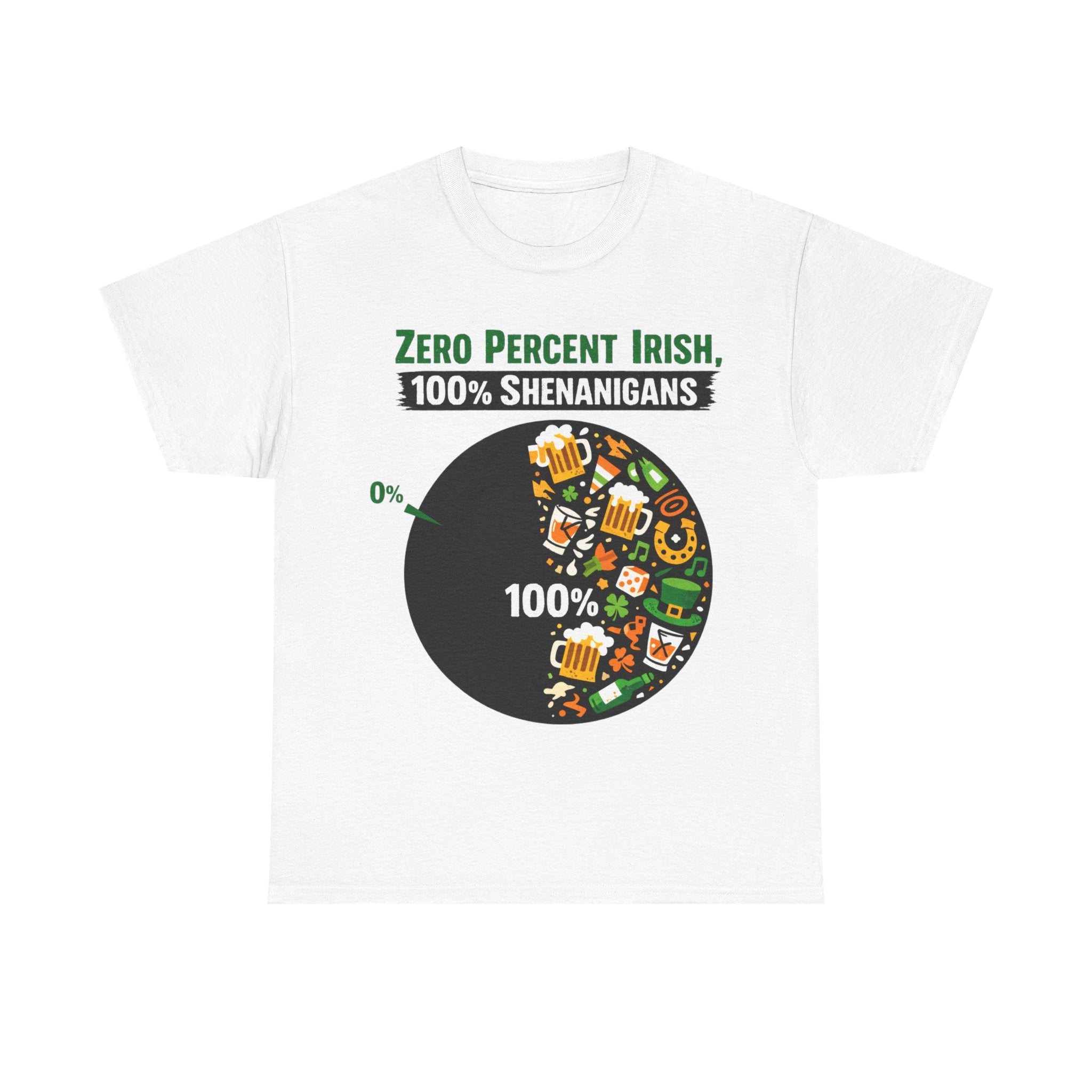 Zero Percent Irish, 100% Shenanigans - St Paddy's Tee
