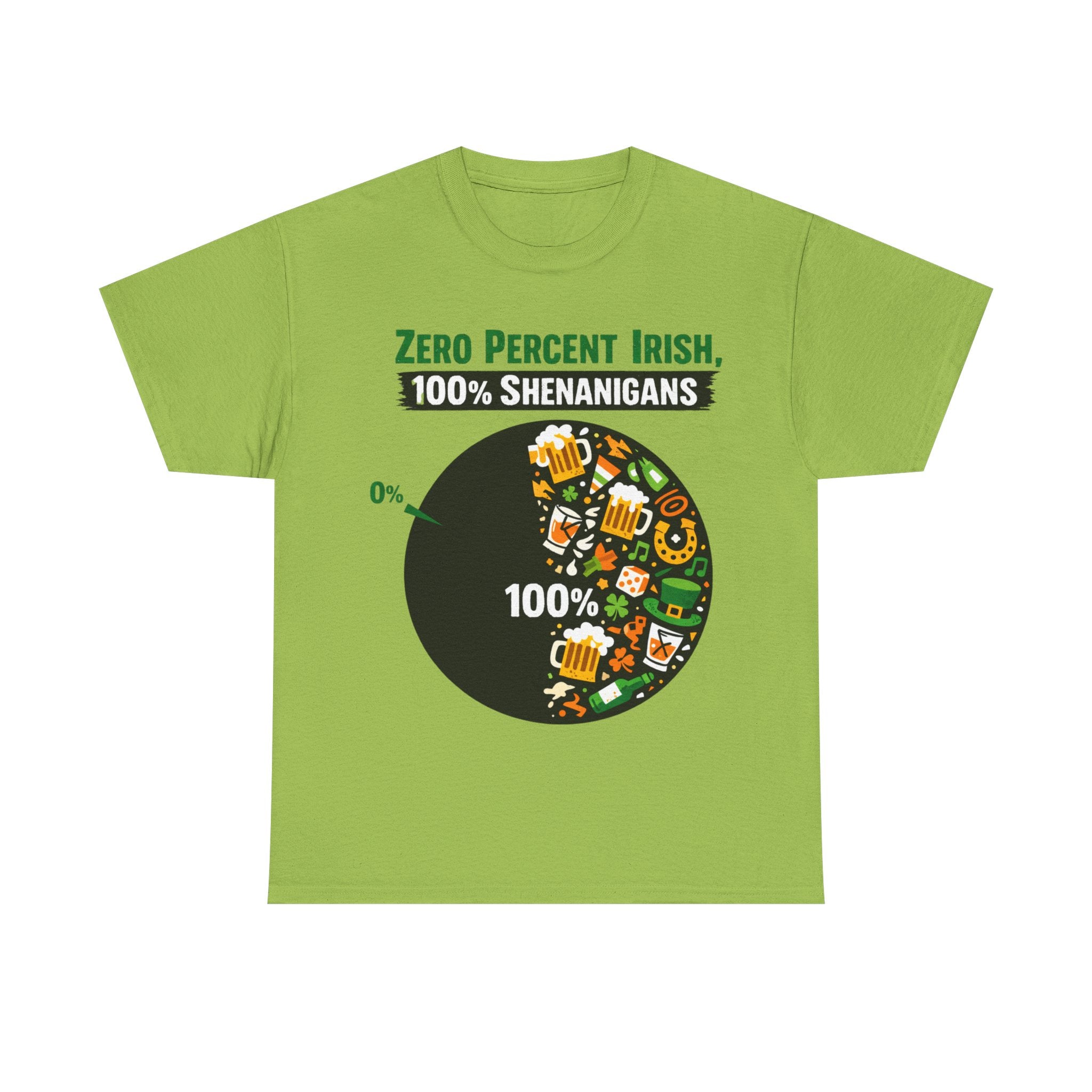 Zero Percent Irish, 100% Shenanigans - St Paddy's Tee