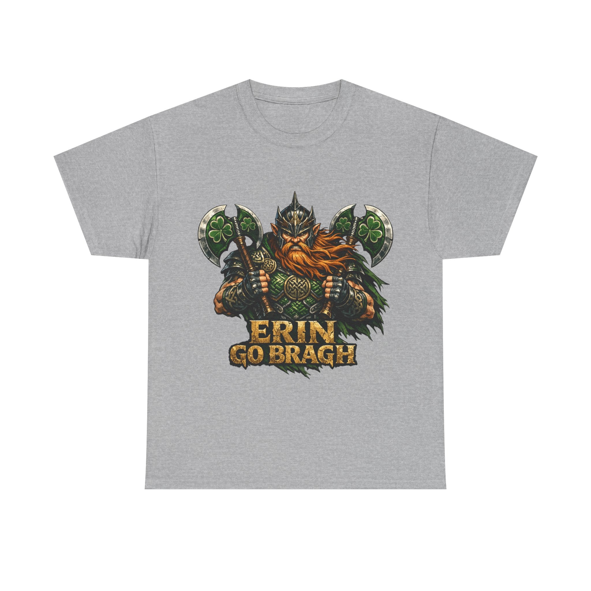 Erin Go Bragh Warrior with 2 Axes - Celtic Tee